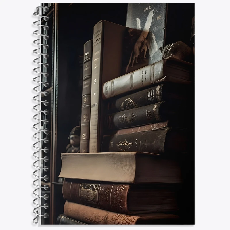 دفتر زبان 50 برگ خندالو مدل سه خط طرح کتاب (Book) کد F1353