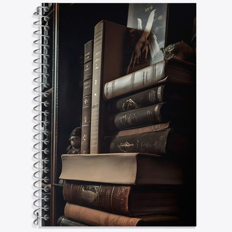 دفتر زبان 50 برگ خندالو مدل سه خط طرح کتاب (Book) کد F1353