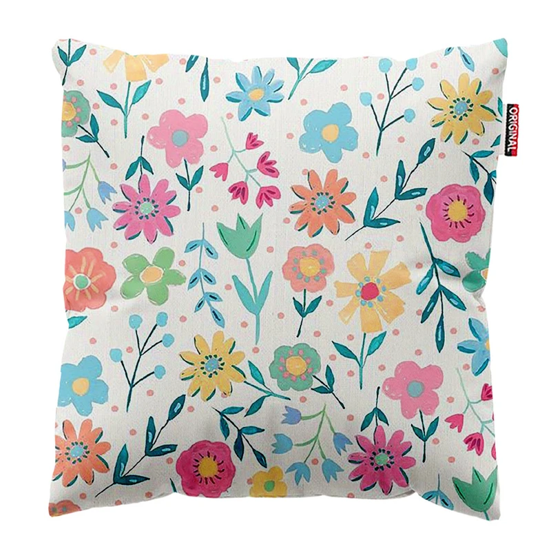 کوسن پاد آفرین طرح گل کد 4342 سایز 40*40 سانتی متر