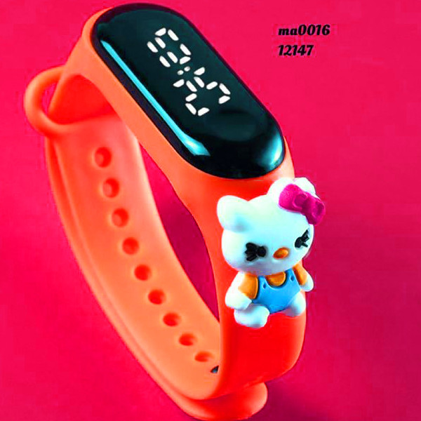 ساعت مچی دیجیتال بچگانه مدل عروسکی کیتی کد 2024