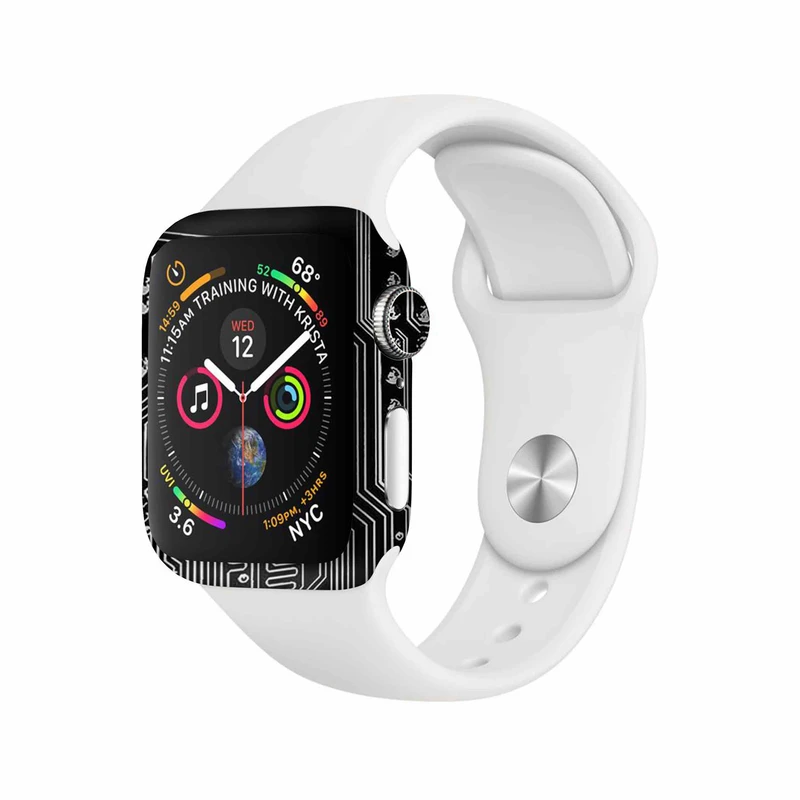 برچسب ماهوت طرح Black_Printed_Circuit_Board مناسب برای اپل واچ Watch 4 44mm