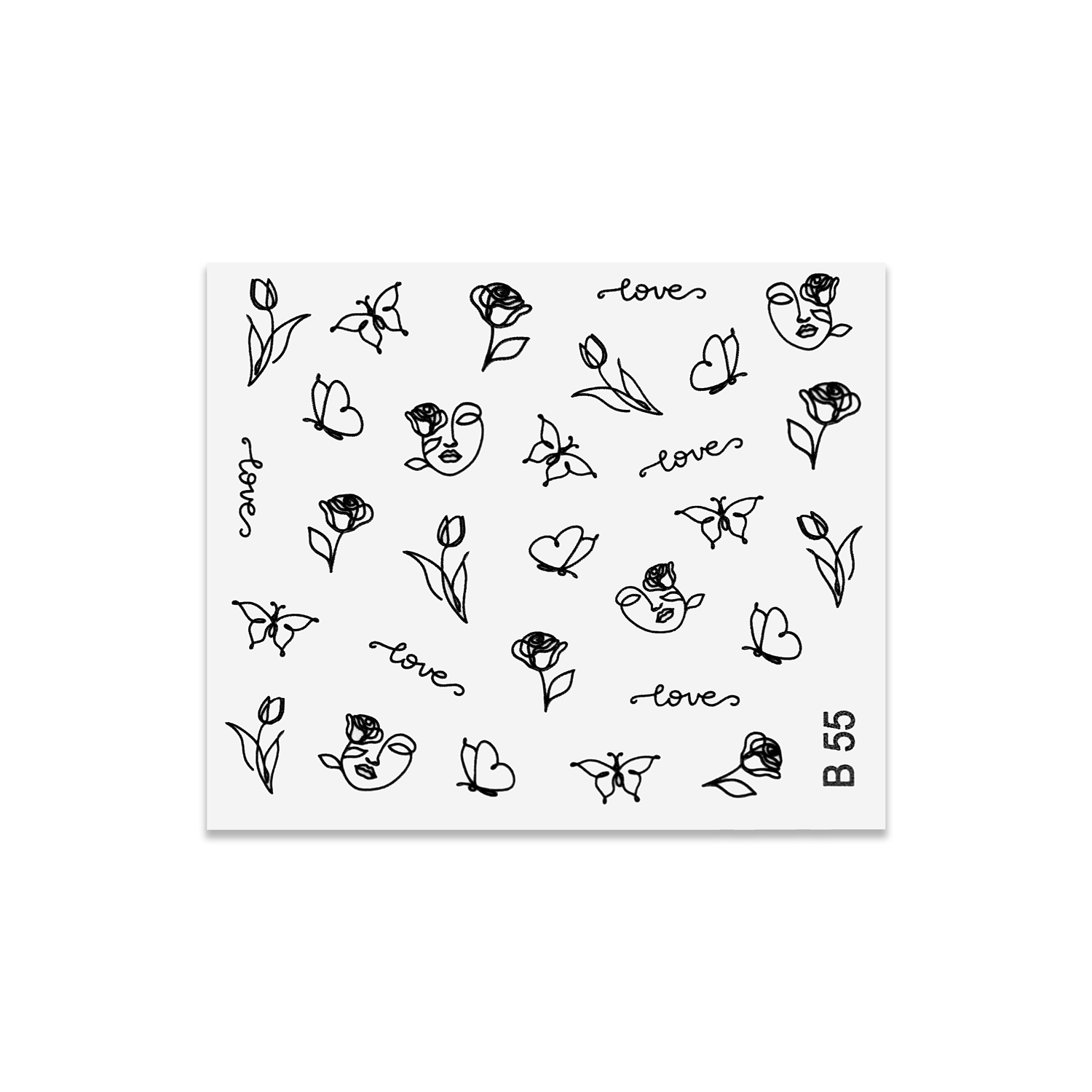 اسلایدر طراحی ناخن های لتو مدل B 55