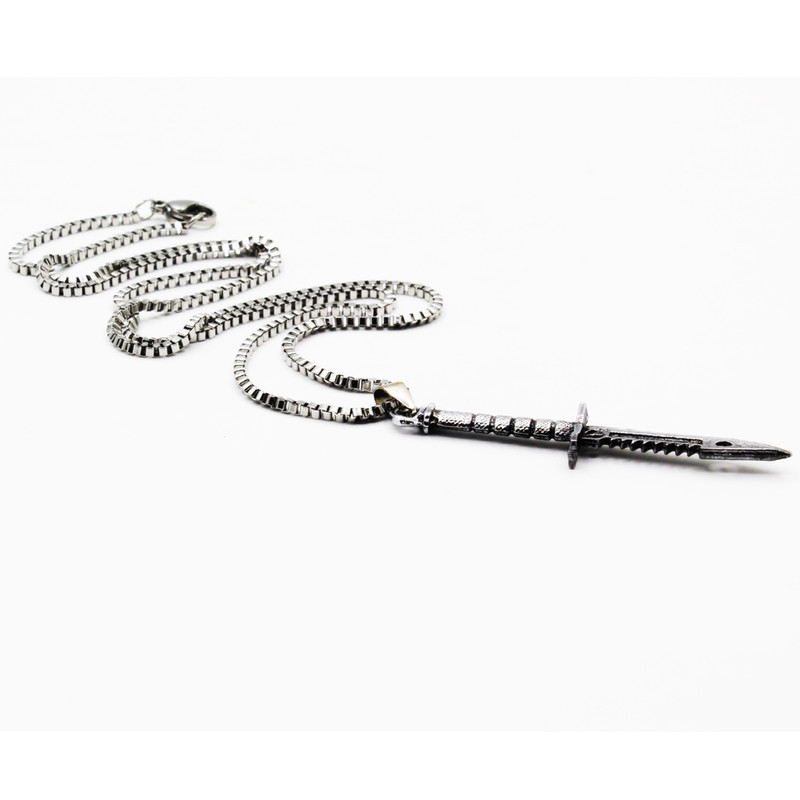 گردنبند مردانه رزالیا طرح چاقو مدل NM-SSC-34