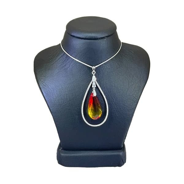 گردنبند نقره زنانه سواروسکی مدل جواهر اسپرت کد 2226