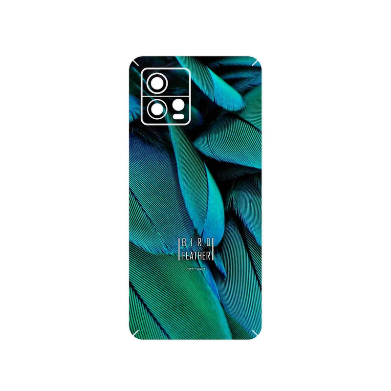 برچسب پوششی ماهوت مدل Green Feather مناسب برای گوشی موبایل موتورولا Moto G72