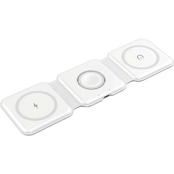 شارژر بی سیم مدل 3in1 magnetic wireless charger شارژر بی سیم مدل 3in1 magnetic wireless charger