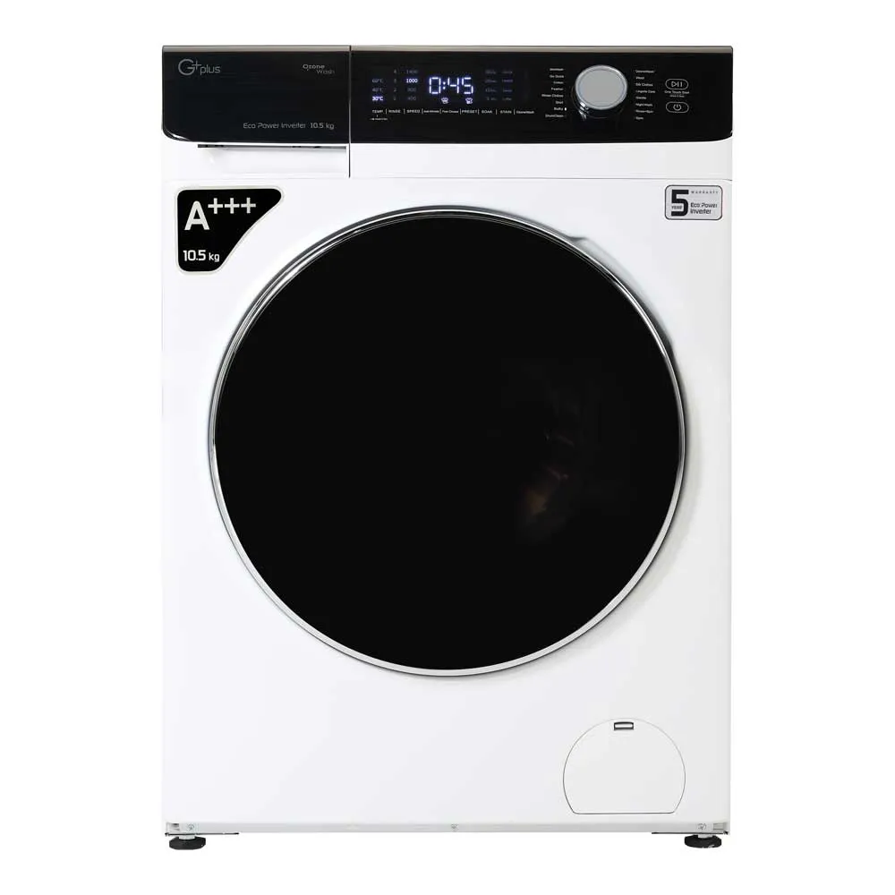 ماشین لباسشویی جی پلاس مدل GWM-K1048W ظرفیت 10.5 کیلوگرم