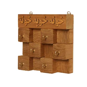 جاکلیدی دیواری چوبی مدل خونه خوبه خونه