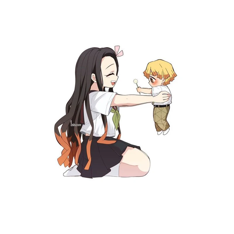 استیکر لپ تاپ و موبایل مدل انیمه طرح شیطان کش زنیتسو آگاتسوما demon slayer Zenitsu Agatsuma کد 746