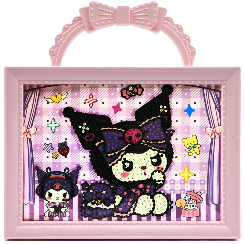 بازی آموزشی سمید مدل ساخت تابلو نقاشی الماسی دسته دار طرح کرومی