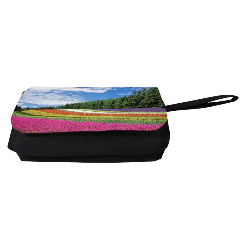 جامدادی مدل دوزیپ طرح دشت گل و جنگل کد NI1278