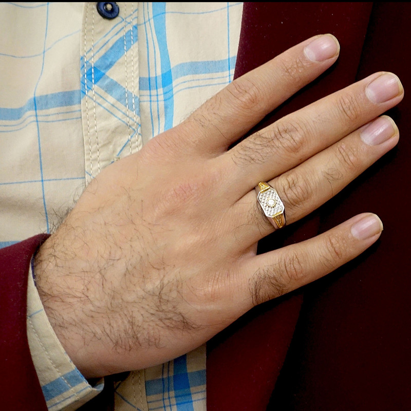 انگشتر طلا 18 عیار مردانه طلای مستجابی کد 60