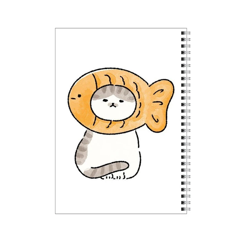 دفتر مشق 80 برگ بامبیلیپ طرح گربه و ماهی کد 3699182