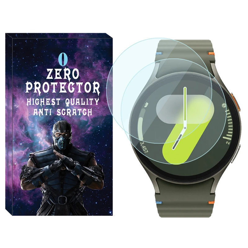 محافظ صفحه نمایش شیشه‌ای زیرو مدل Glass-ZR مناسب برای ساعت هوشمند سامسونگ Galaxy Watch 7 40mm بسته دو عددی