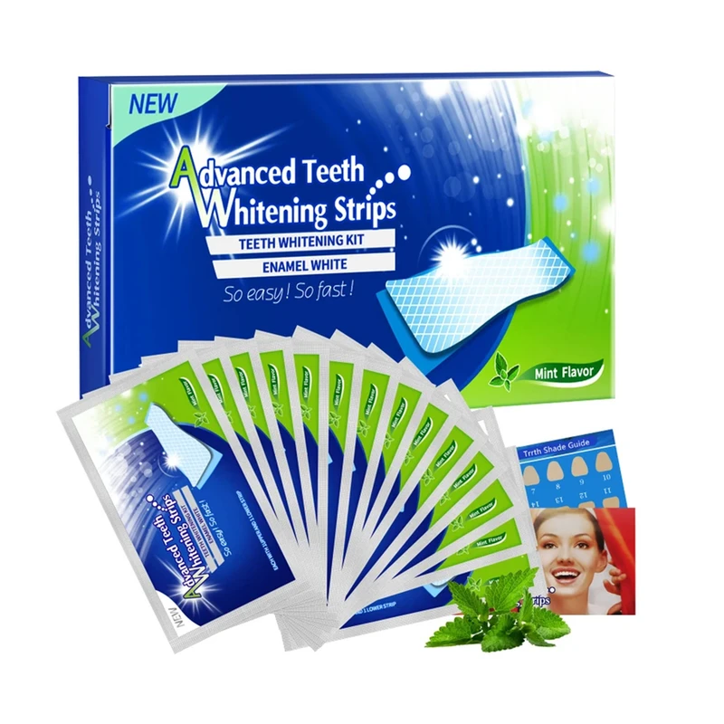 عکس شماره 2 : نوار سفید کننده دندان ادونسد تیس مدل 3d بسته 14 عددی