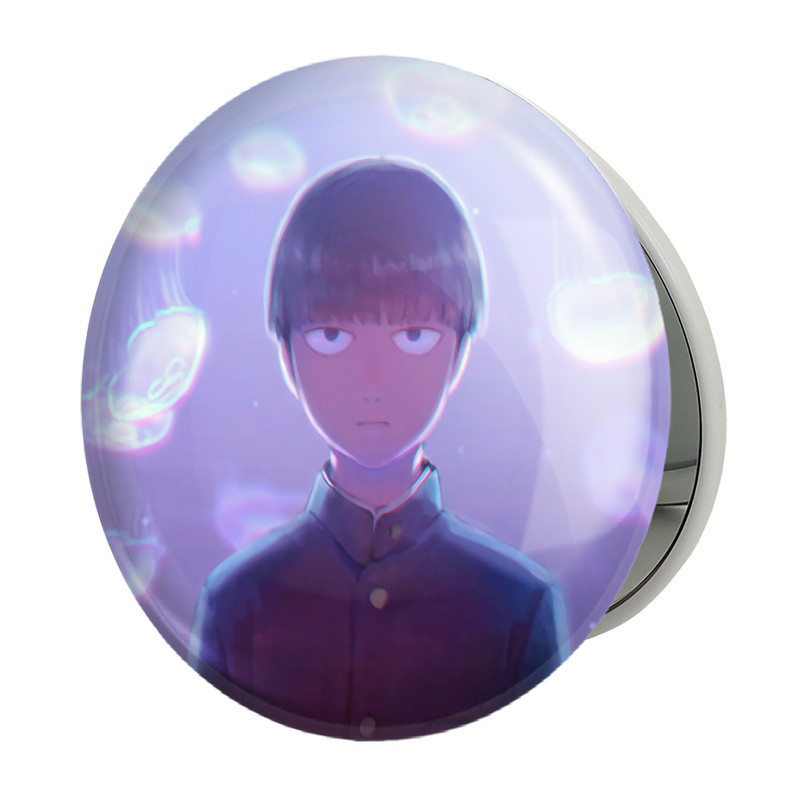 آینه جیبی خندالو طرح شییکو انیمه موب سایکو Mob Psycho 100 مدل تاشو کد 24456 