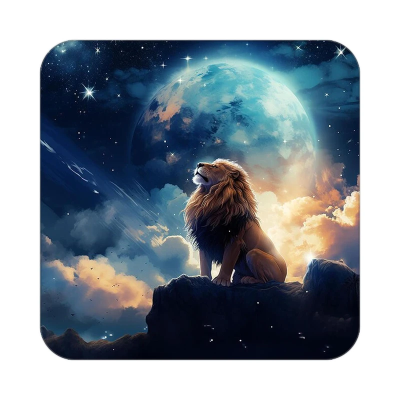 زیر لیوانی کاکتی طرح شیر مدل mp24181