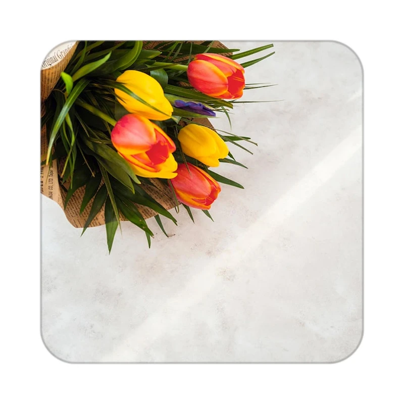 زیر لیوانی کاکتی طرح گل مدل mp19323