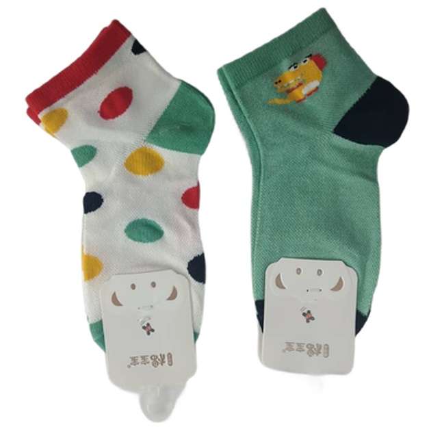 جوراب بچگانه مدل مروارید مجموعه 2 عددی