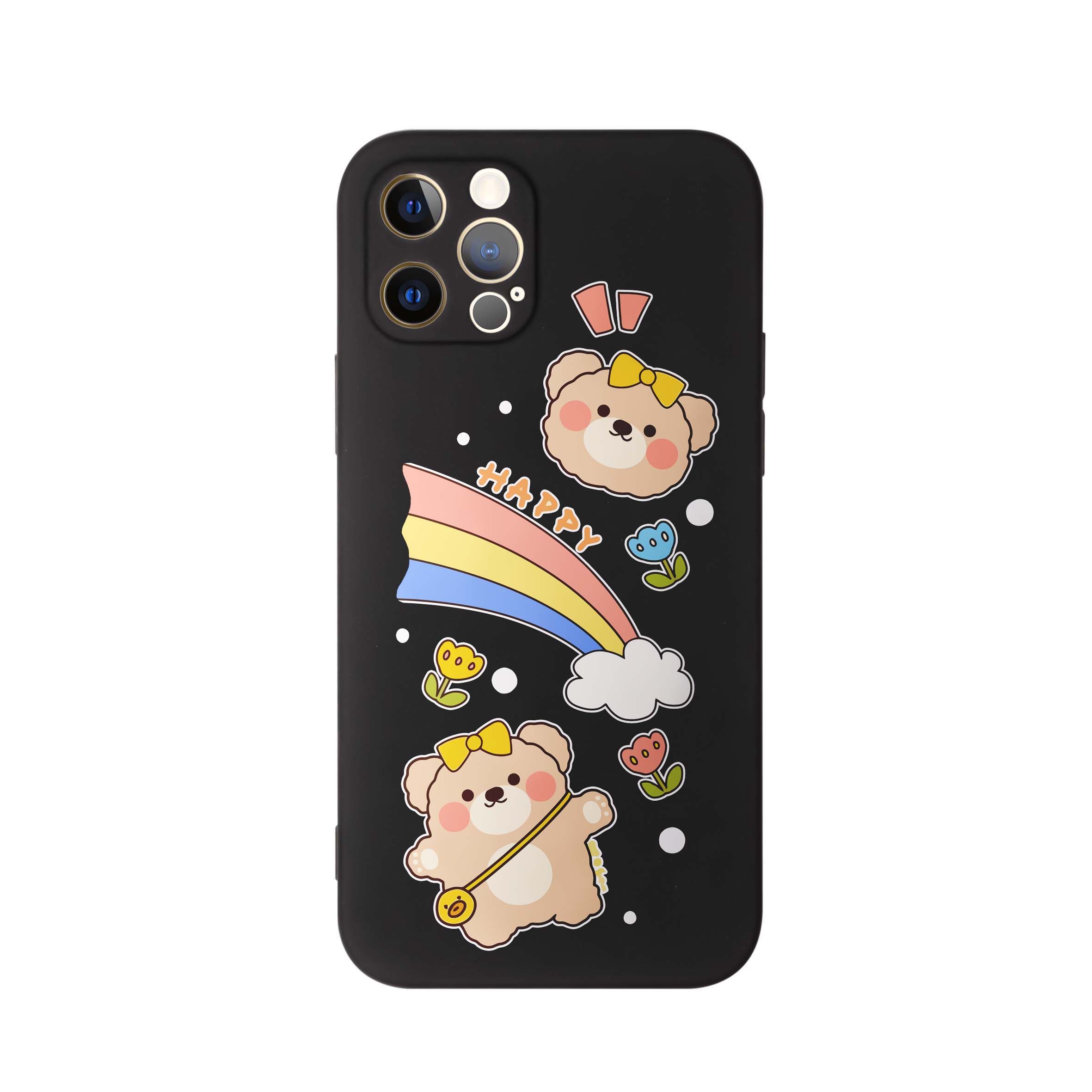 کاور طرح خرس رنگین کمان کد m4328 مناسب برای گوشی موبایل اپل iphone 11 Pro