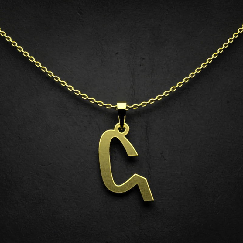 گردنبند طلا 18 عیار زنانه مدوپد مدل حرف ک کد I3-1-1325