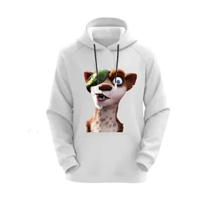 هودی زنانه مدل عصر یخبندان کد E88  رنگ سفید