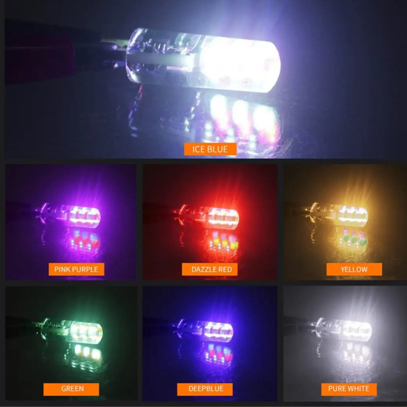 لامپ چراغ خودرو مدل RGB طرح کنترلی بسته دو عددی