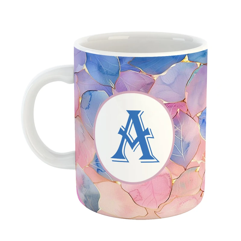 ماگ پادآفرین مدل فانتزی طرح حرف A کد 24