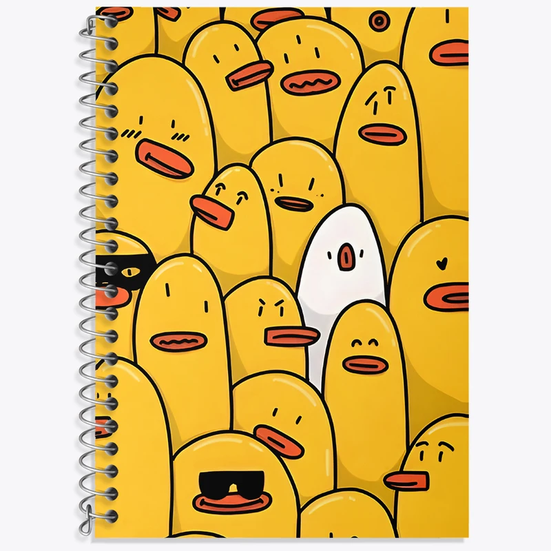 دفتر لغت 50 برگ خندالو طرح اردک های خنگ کد N4489