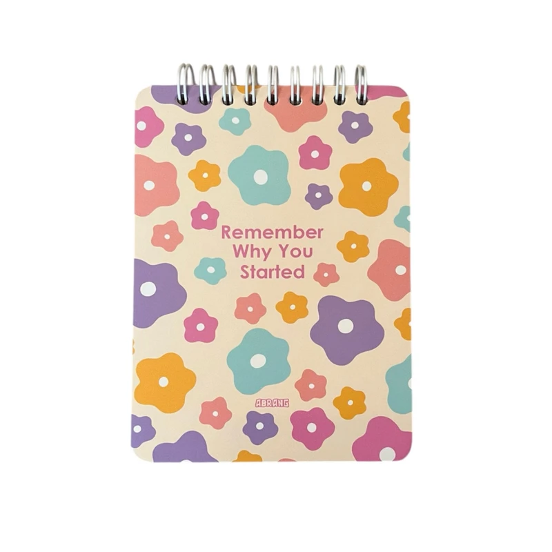 دفتر یادداشت 100 برگ آبرنگ مدل لغت زبان طرح گل‌گلی