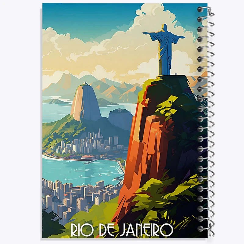 دفتر مشق 50 برگ خندالو طرح ریو دو ژانیرو (Rio De Janeiro) کد F6311