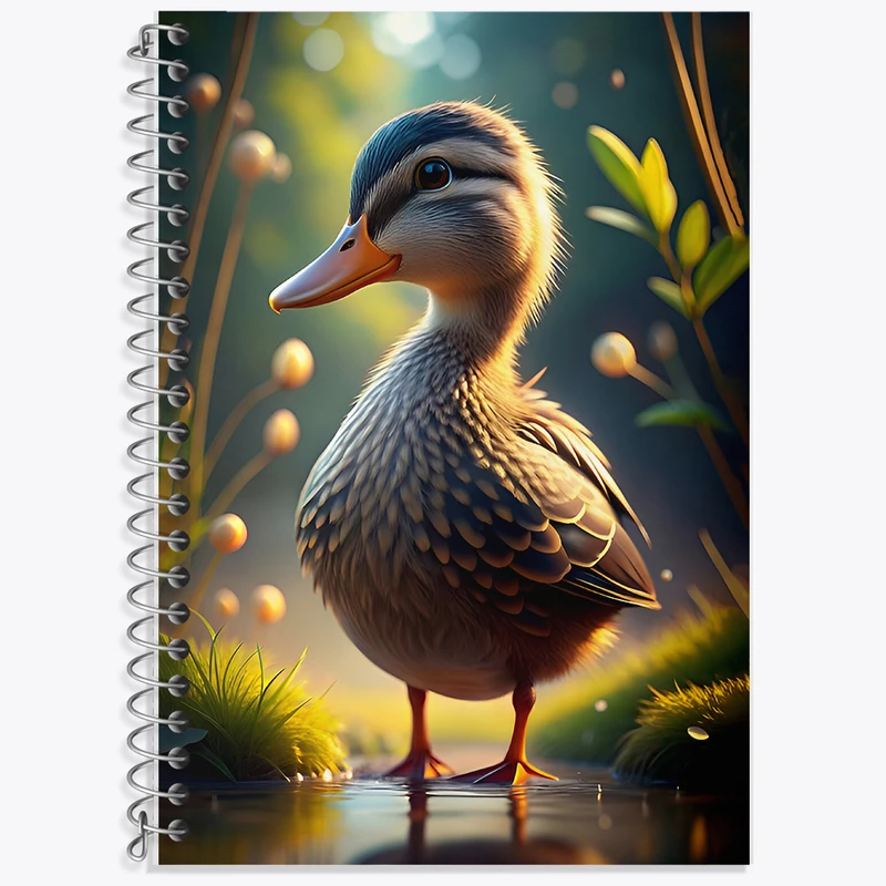 دفتر لغت 50 برگ خندالو طرح اردک بامزه کد F8447