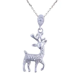 گردنبند نقره زنانه مدل گوزن GTA_M108