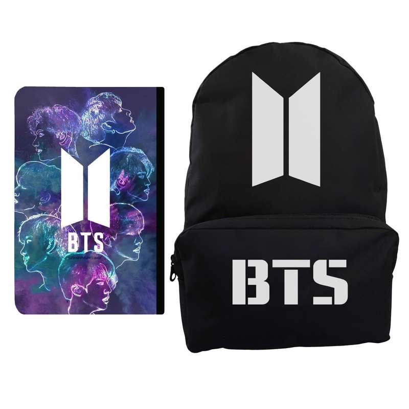 کوله پشتی مدل bts کد 130 به همراه کلاسور