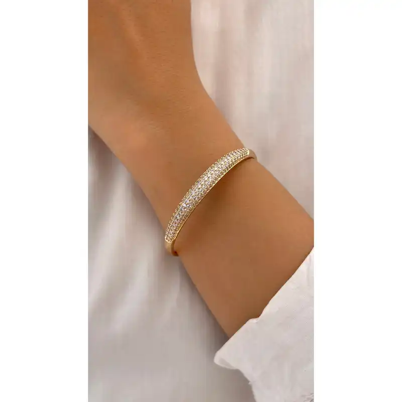 دستبند زنانه ژوپینگ مدل نگین دار کد 101004528