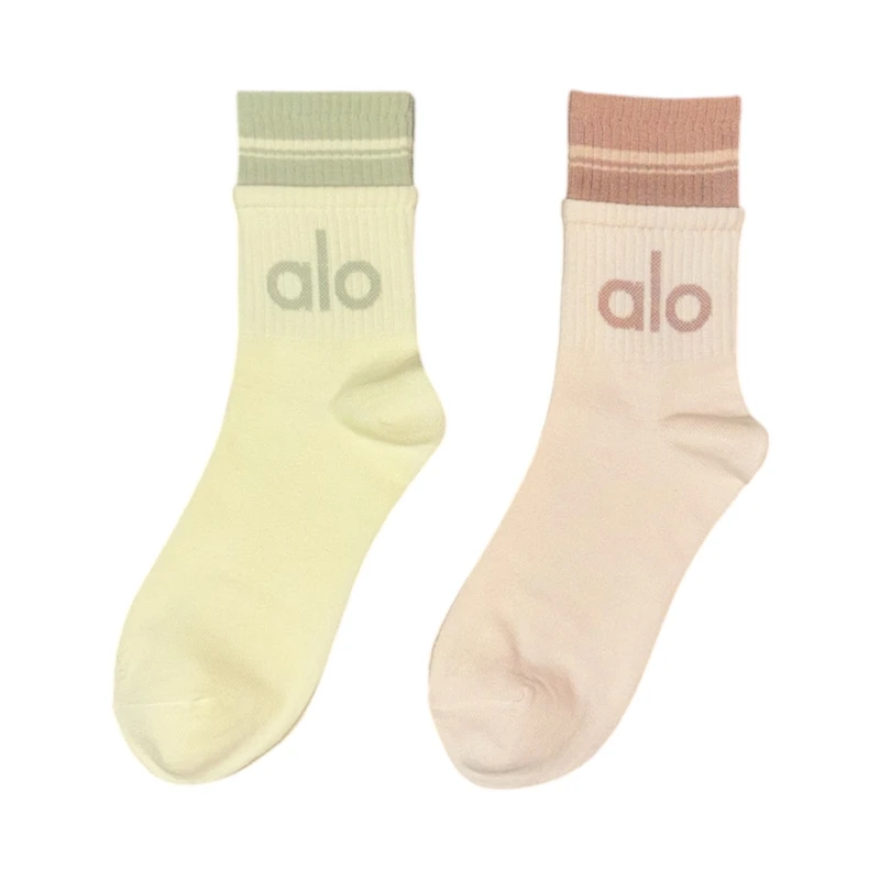 جوراب ورزشی ضد تعریق ساق بلند زنانه مدل al-2s بسته 2 عددی