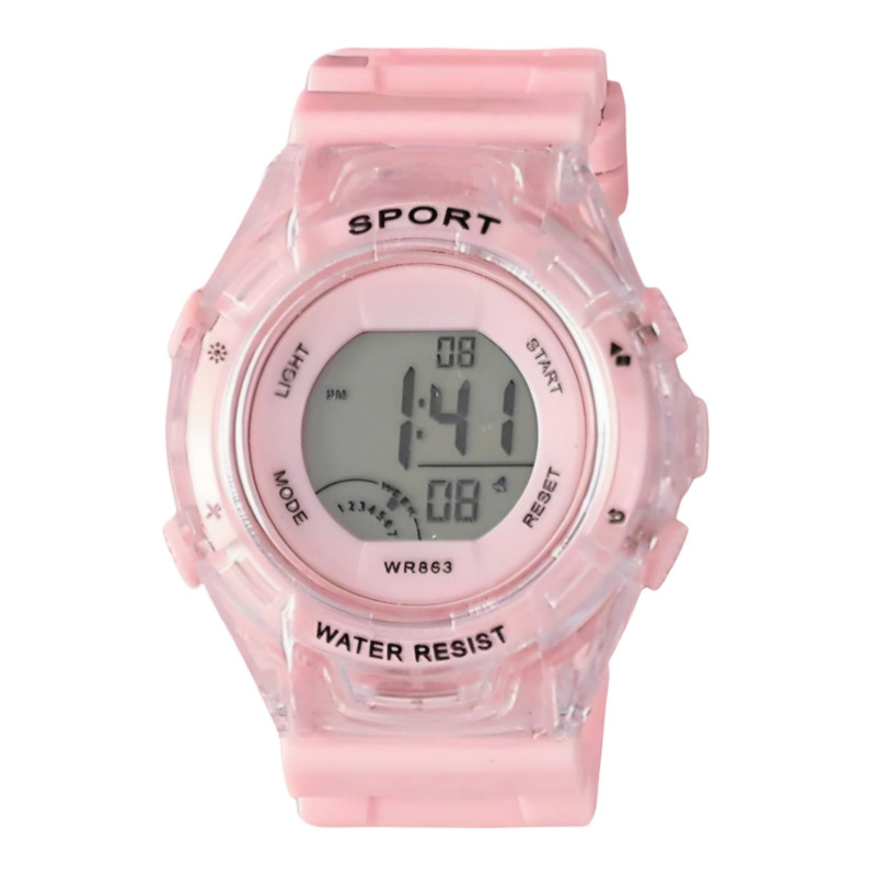 ساعت مچی دیجیتال بچگانه مدل اسپرت تک زمانه بند پیو کرنومتر دار کد H6