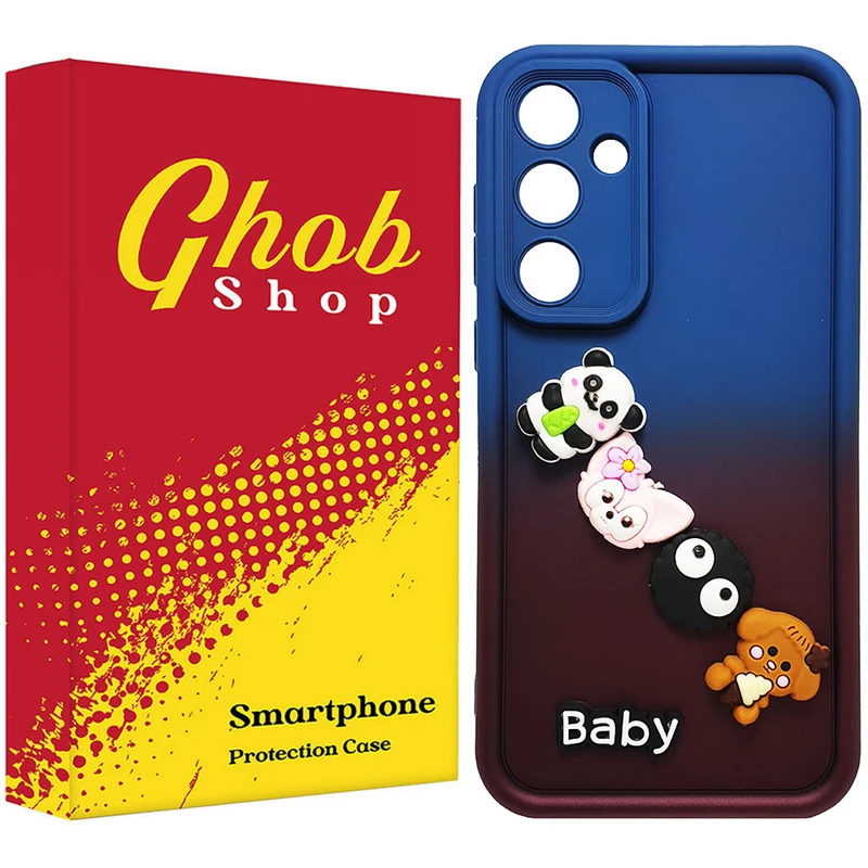 کاور قاب شاپ مدل سولید عروسکی طرح Baby مناسب برای گوشی موبایل سامسونگ Galaxy A54 / A54 5G