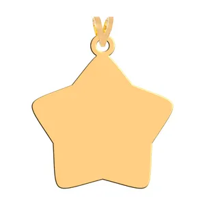 آویز گردنبند طلا 18 عیار زنانه فرشته مدل ستاره WNL-000141