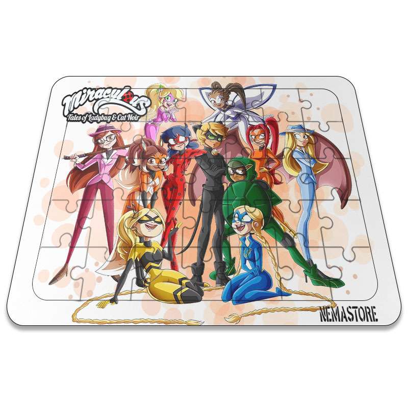 پازل 35 تکه نمااستور طرح دختر کفشدوزکی و دوستان کد 1029