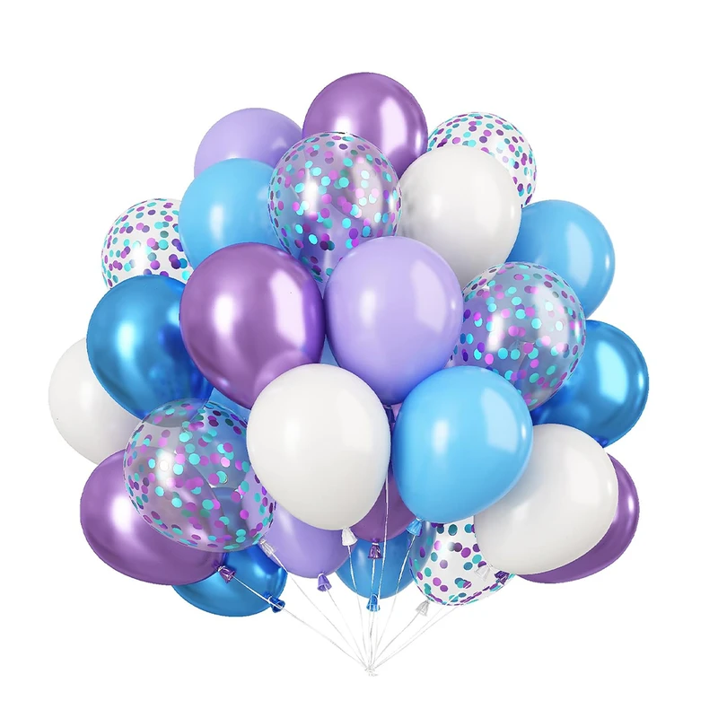 بادکنک مدل ساده و پولکی لاتکسی کد NH_25 بسته 25 عددی