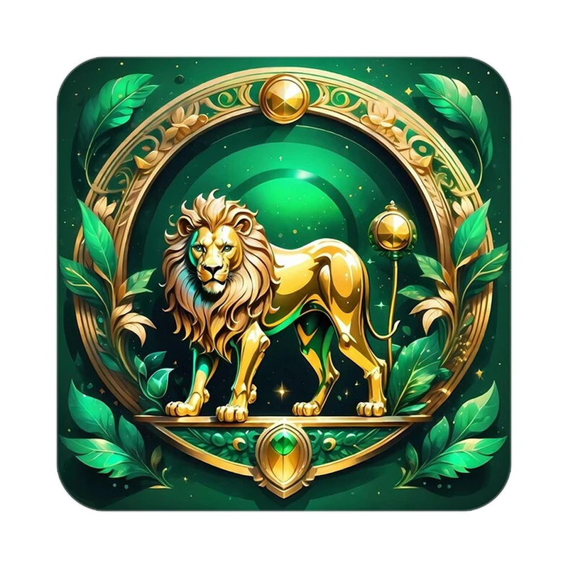 زیر لیوانی کاکتی طرح شیر مدل mp24388