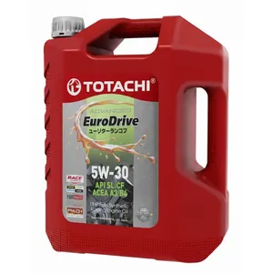روغن موتور خودرو بنزینی، توربوشارژ، هیبریدی، تنفس طبیعی توتاچی مدل Euro Drive 5w-30  SP 5W-30 حجم 4 لیتر