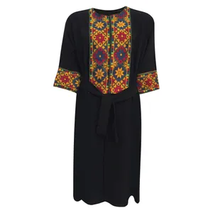 مانتو زنانه مدل نخی ابر و بادی نپالی سنتی کد tm-2704 رنگ مشکی