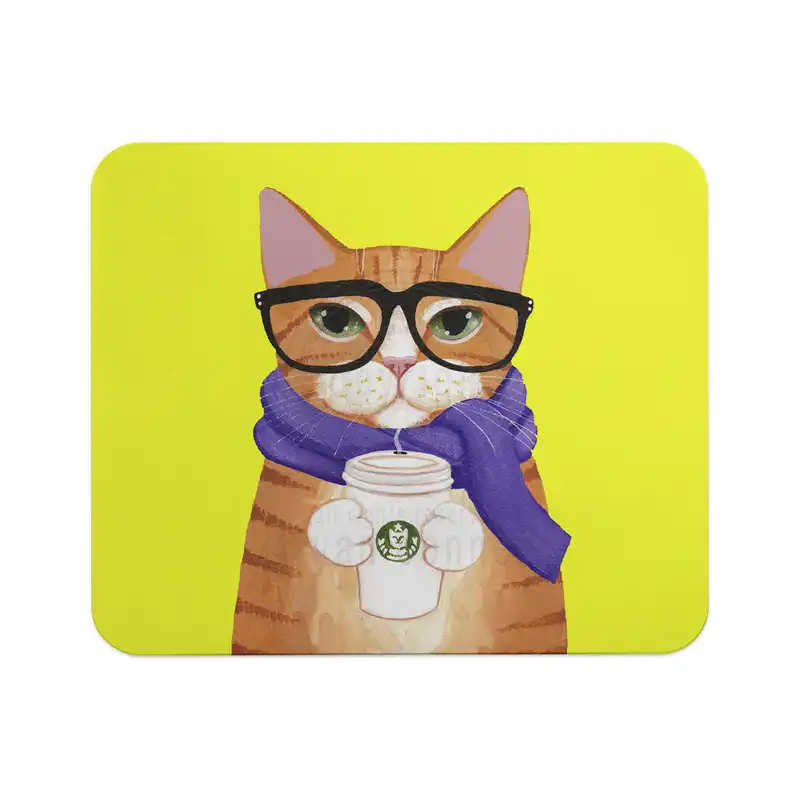 ماوس پد مدل گربه طرح 1214