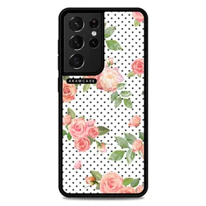 AKAM AMCWSGS21U-FLOWERS7 Cover For Samsung Galaxy S21 Ultra