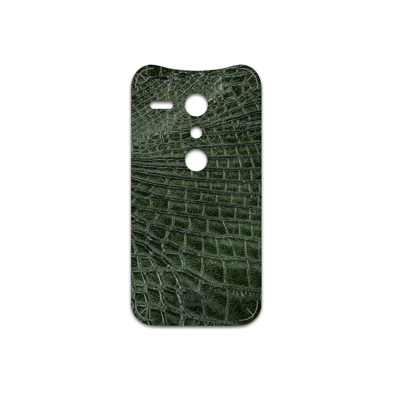 برچسب پوششی ماهوت مدل Green-Crocodile-Leather مناسب برای گوشی موبایل موتورولا Moto G