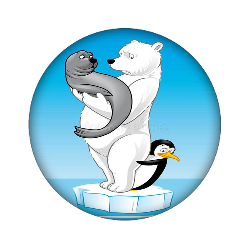 استیکر تزئینی موبایل مدل خرس قطبی کد 4037