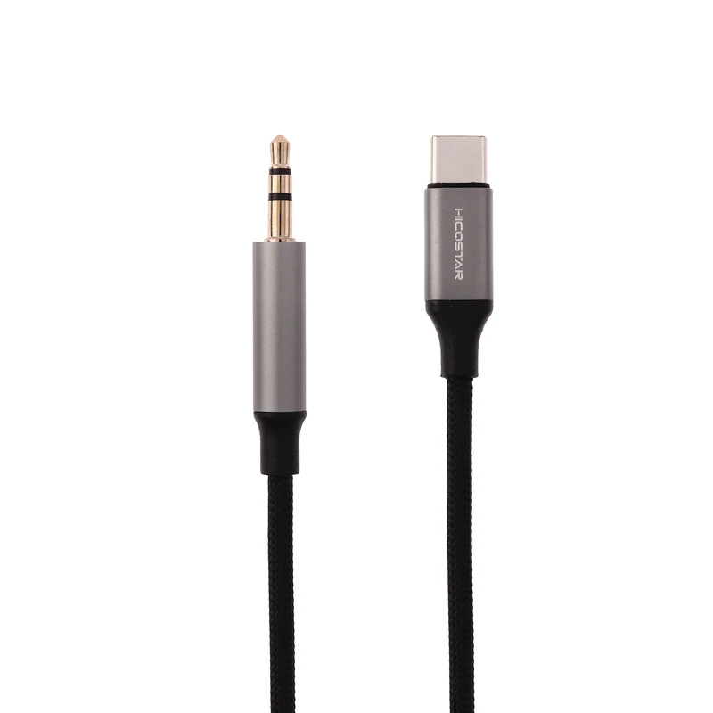 کابل تبدیل USB-C به AUX هایکواستار مدل HS-A401 طول 1 متر