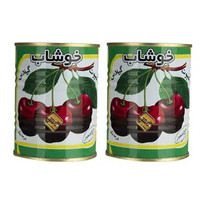 کمپوت گیلاس خوشاب - 350 گرم بسته 2 عددی
